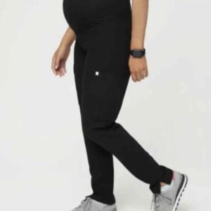 FIGS Women's Maternity Scrub Zamora Jogger Black XL Nurse Doctor Medical Pant